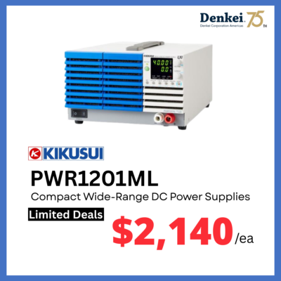 KIKUSUI PWR1201ML Compact Wide-Range DC Power Supply