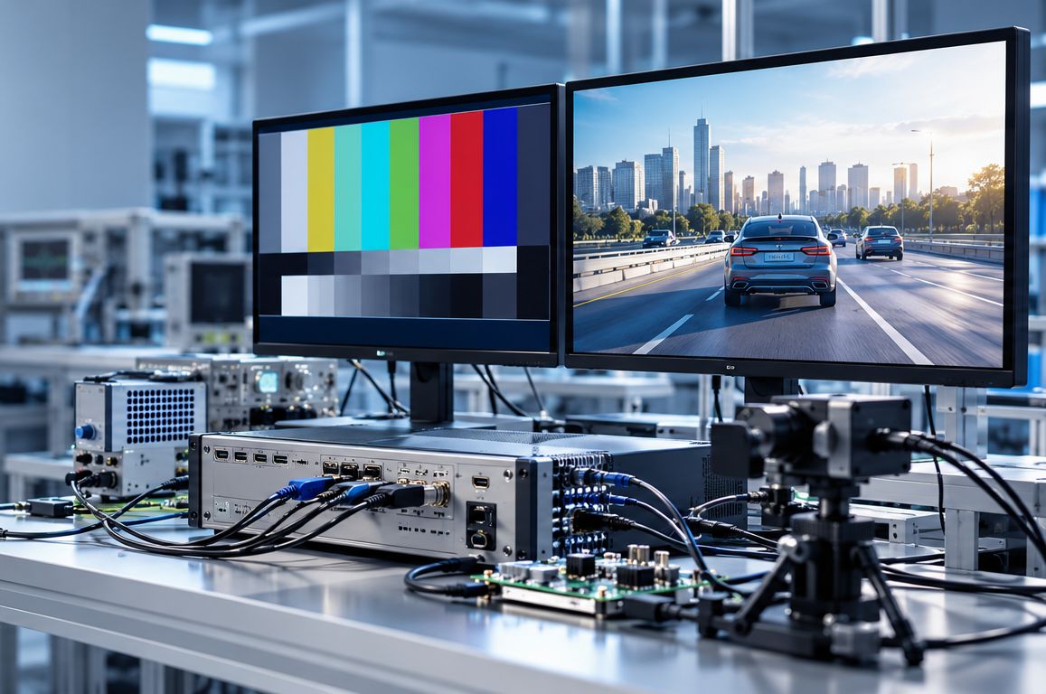 Display and video interface testing environment